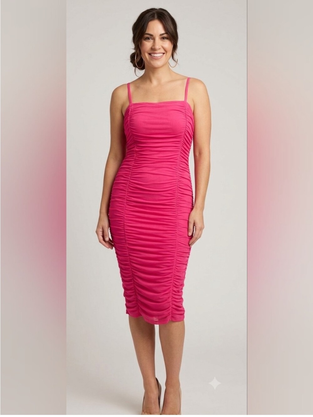 TORRID Hot Pink Mesh Bodycon Dress
